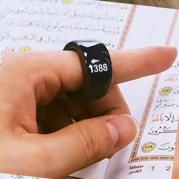 Equantu Zikr Ring Loop (SQ668) - Smart Prayer Counter with Alarm & App Control