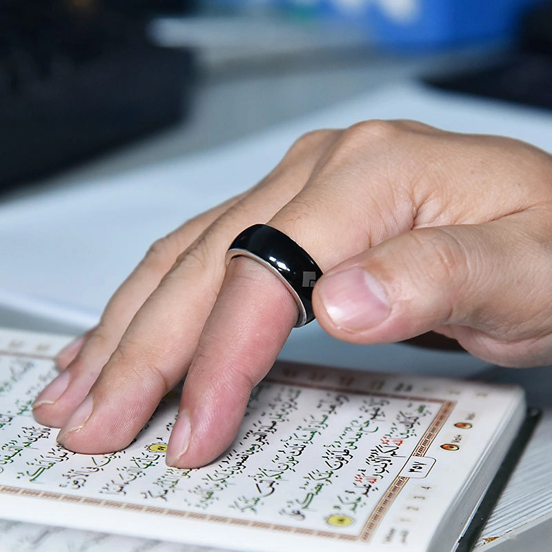 Equantu Zikr Ring Pure (QB708) - Minimalist Smart Prayer Ring