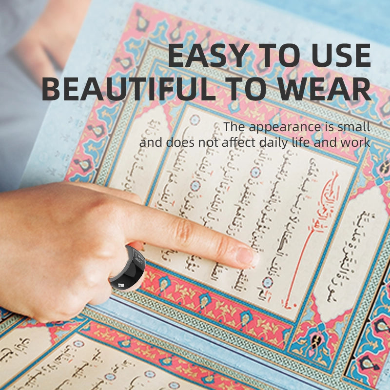 Equantu Zikr Ring Loop (SQ668) - Smart Prayer Counter with Alarm & App Control