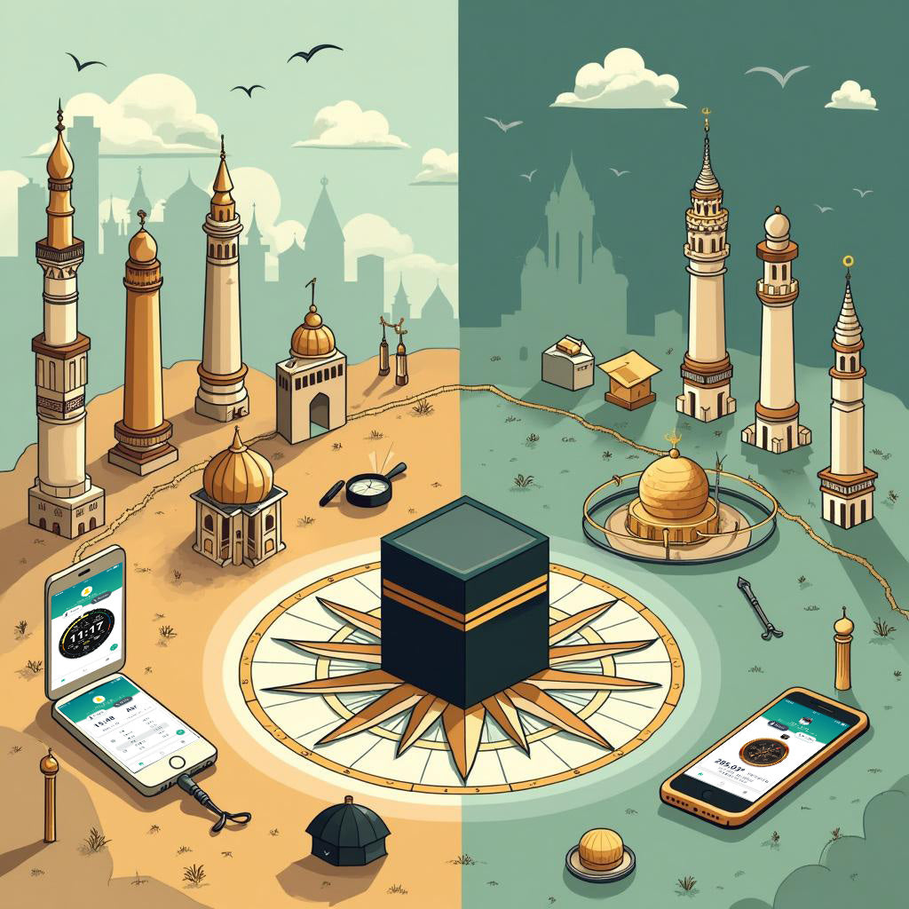 Finding the Qibla Methods and Tools for Correct Prayer Direction