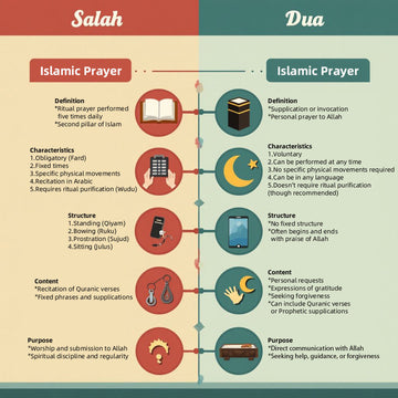 Salah vs. Dua Understanding Different Types of Islamic Prayer - Equantulife
