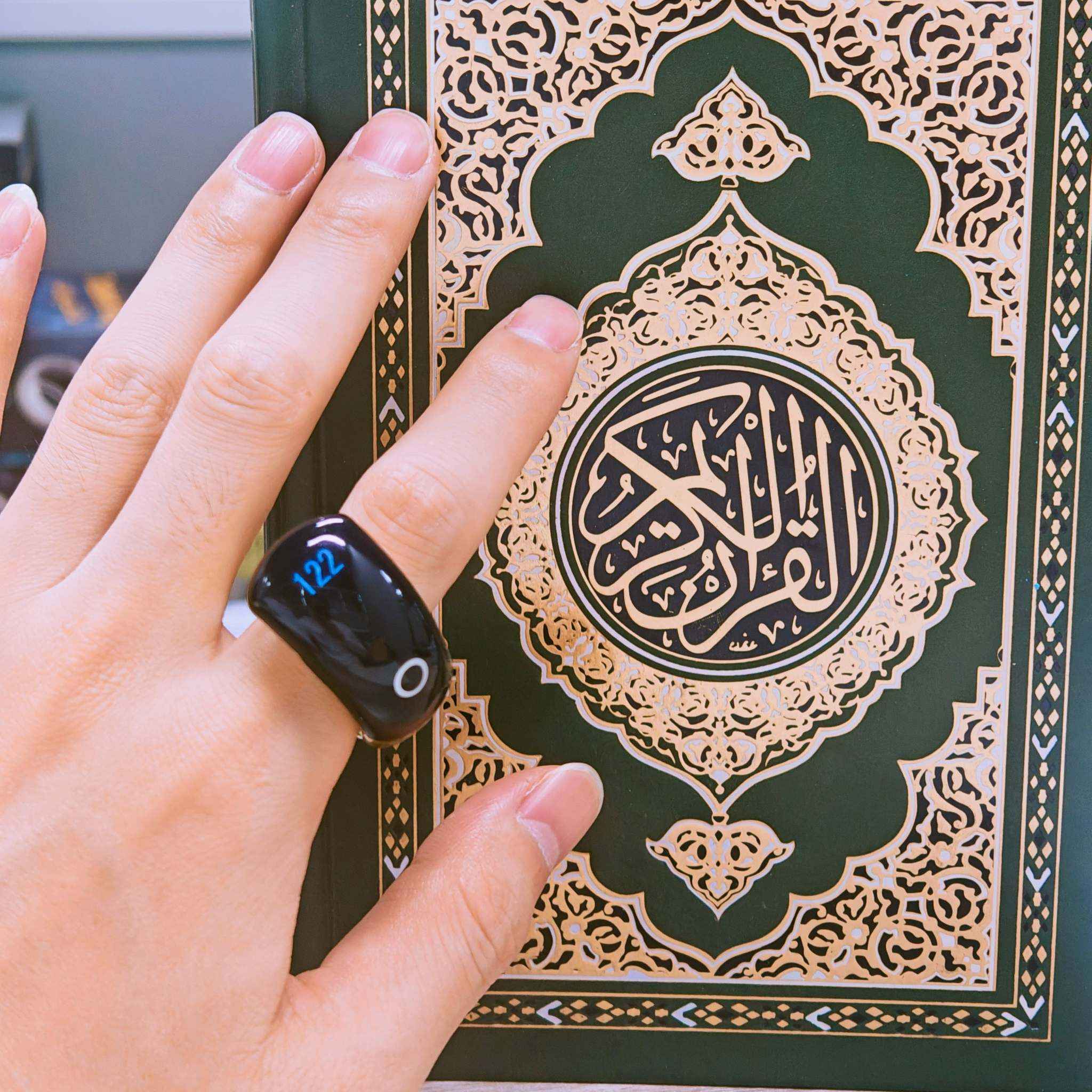 Equantu SQ976 Zikr Ring - Smart Zikr Ring for Mindfulness and Meditation - Equantulife