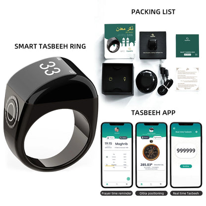 Equantu Zikr Ring Lite (QB702 Lite) - Lightweight Smart Prayer Ring