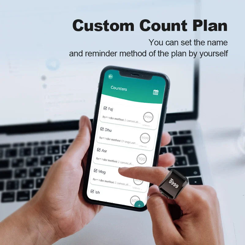 خاتم الصلاة الذكي إكوانتو زيكر لايت (QB702 لايت) - خفيف الوزن