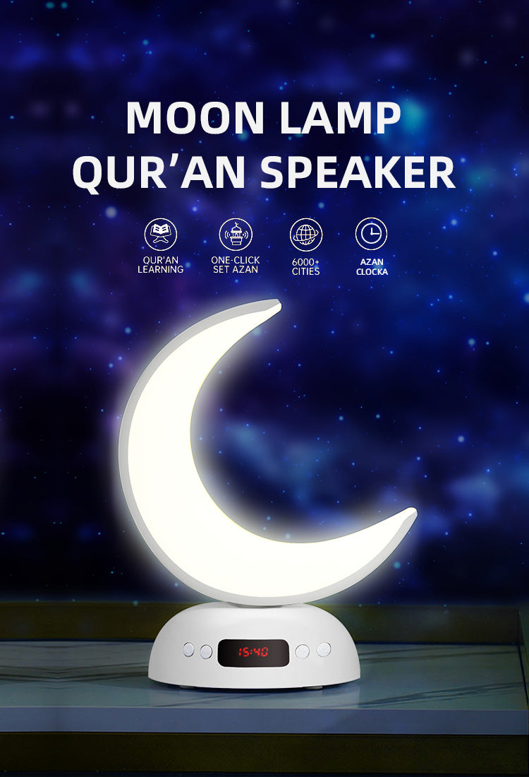 Equantu- SQ902 Colorful Moon Lamp Quran Speaker