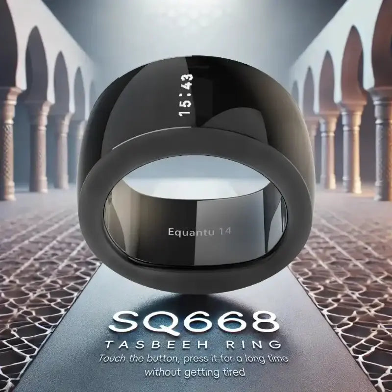Equantu Zikr Ring Loop (SQ668) - Smart Prayer Counter with Alarm & App Control - Equantulife