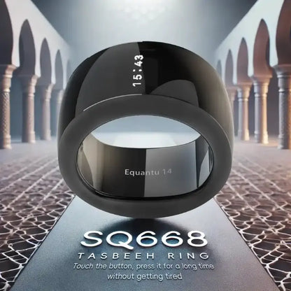 Equantu Zikr Ring Loop (SQ668) - Smart Prayer Counter with Alarm & App Control - Equantulife