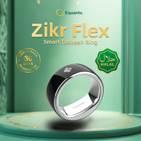 Equantu Zikr Ring Pure (QB708) - Minimalist Smart Prayer Ring