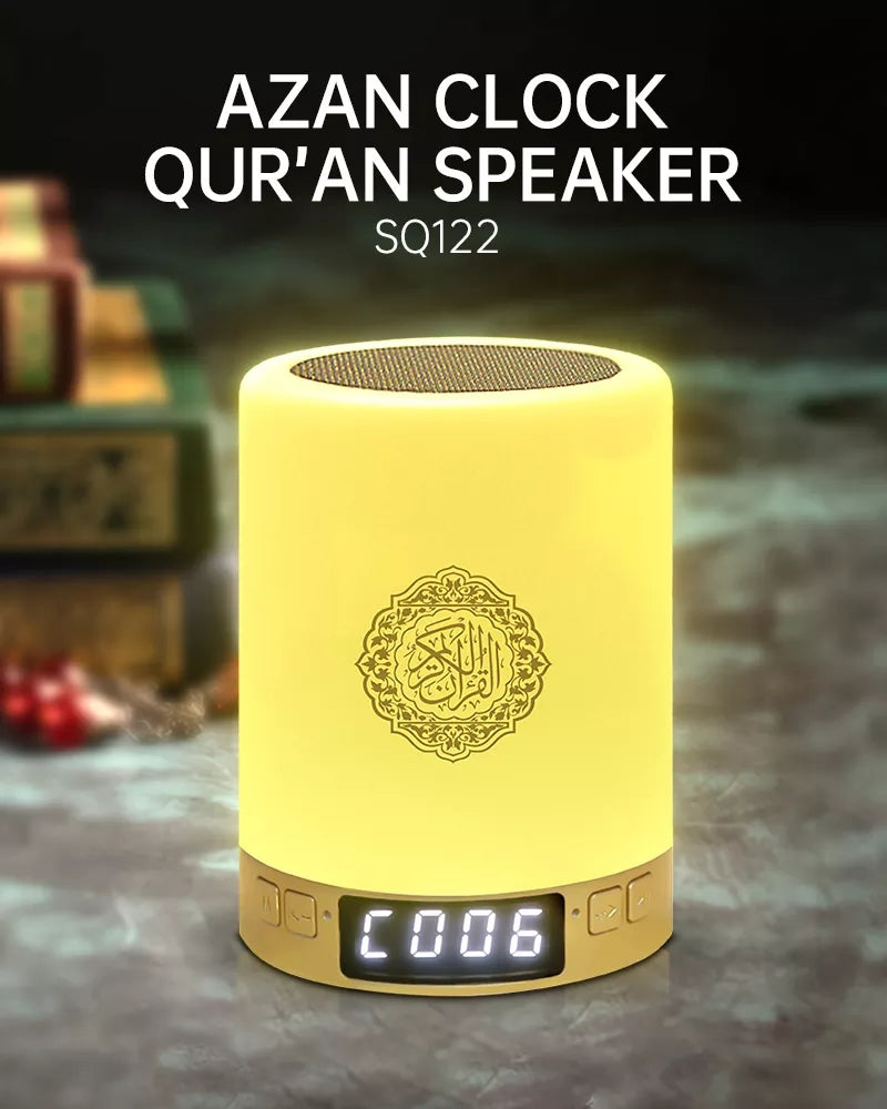 Equantu SQ122 Touch lamp azan clock quran speaker