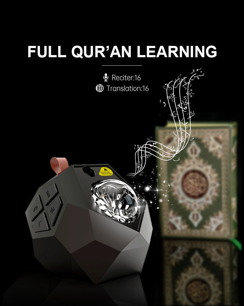 Equantu 2021 Quran Speaker Galaxy Projector Multi-function Starry Bed